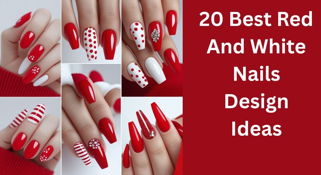 Red And White Nails