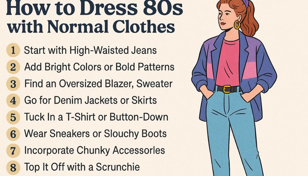 How to Dress 80s with Normal Clothes